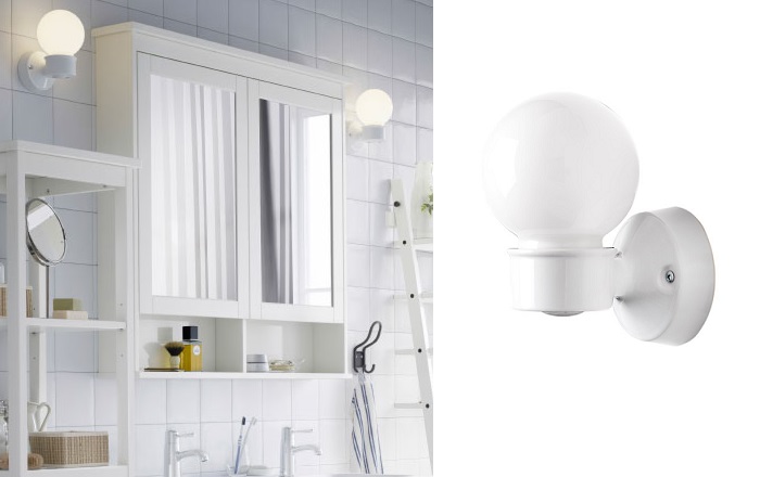 Elige los apliques de baño Ikea para iluminar tu lavabo