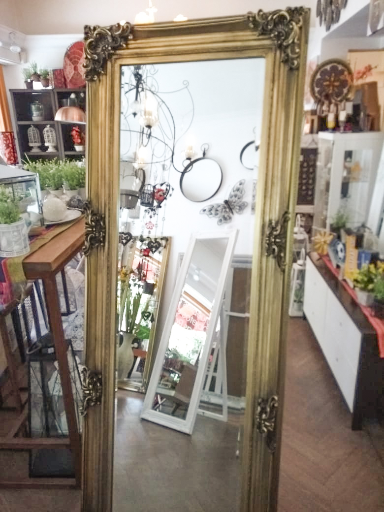 Espejo de pie tallado y biselado 70×185 Vintage – Déjà Vu Deco