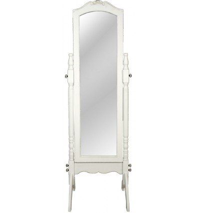Espejo de pie madera retro blanco de medidas 170x50x50cm. Un ...