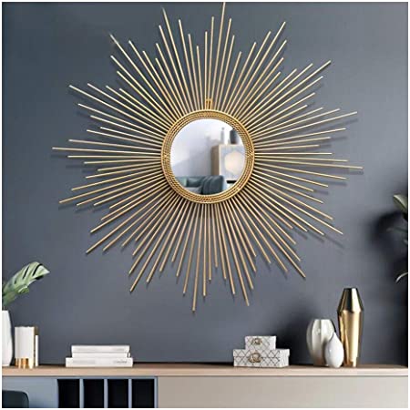 Espejos de Pared, Moderno Hierro Forjado Forma de Sol Espejo ...