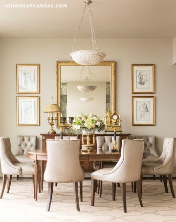 Algunos diseños de espejos decorativos para comedor