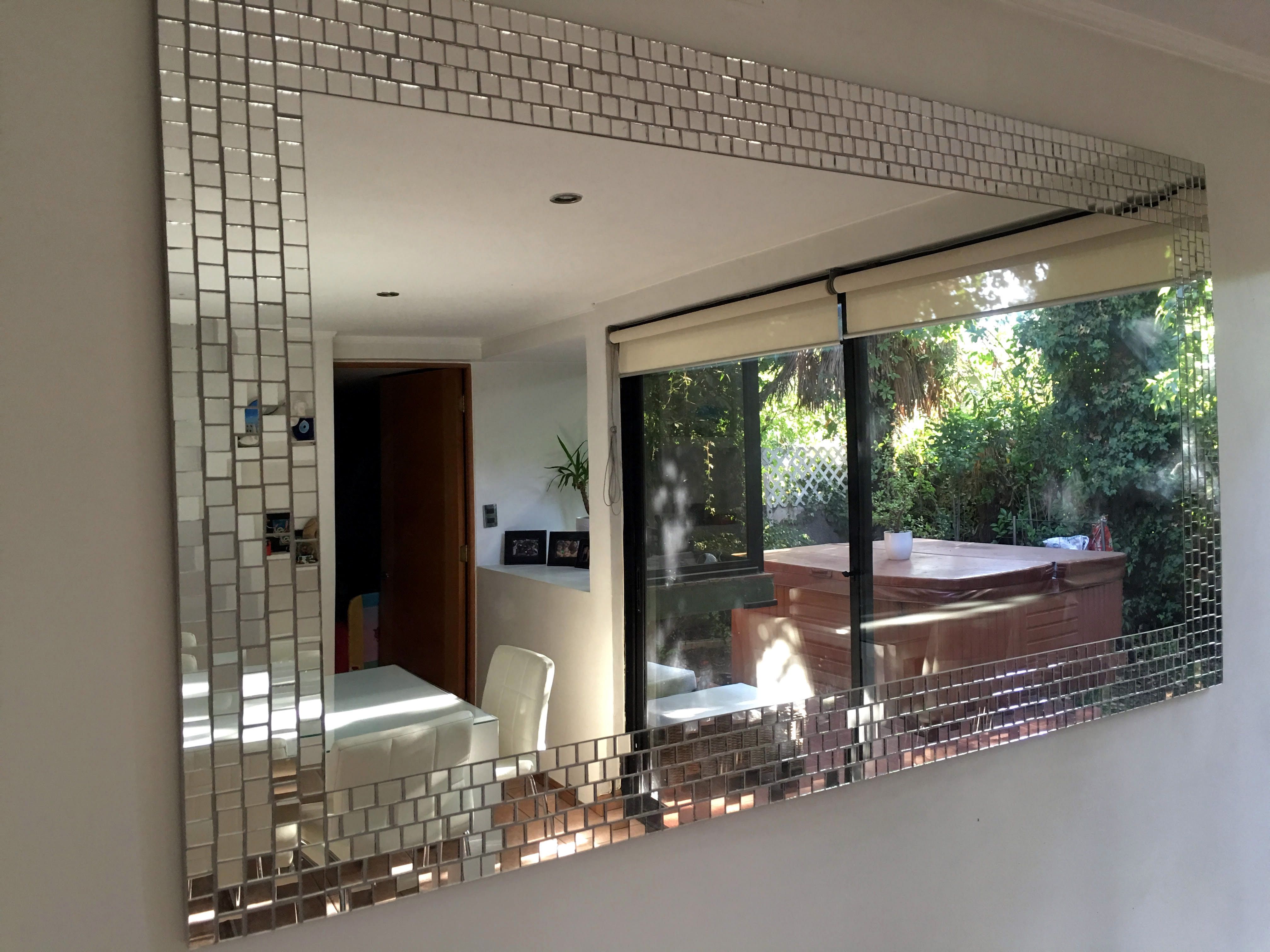 Espejo con mosaico en espejitos Medidas 1.60 x 80 cm. | Espejos ...