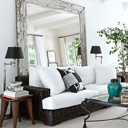 Espejos Decorativos para Sala y Comedor, ideas para decorar una sala