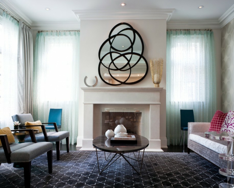 diseño-espejo-decorativo-salon - Ideas Perfectas