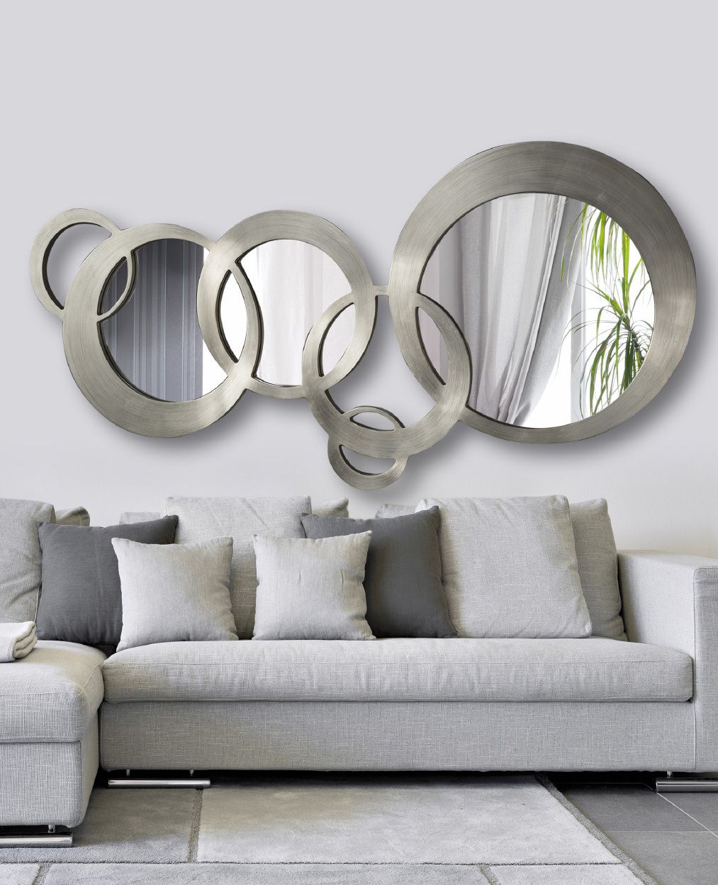 ESPEJO DE DISEÑO ESFERAS | Espejos en la sala, Espejos decorativos ...