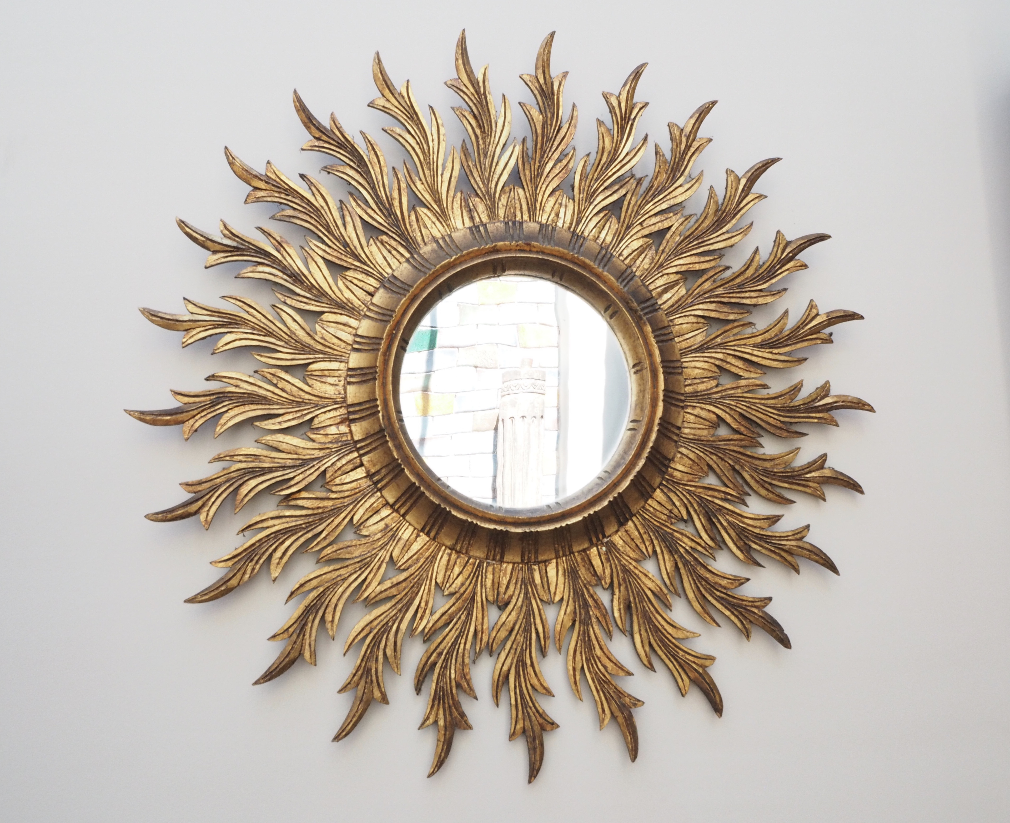 Comprar Espejo Sol Vintage Madera Precio 396,69 €(sin iva)